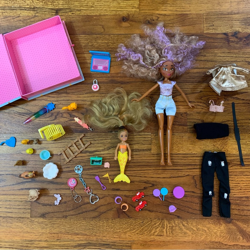 Girls Barbie & Mermaid Doll Accessories Clothes Pets Farm Animals Storage Box - Picture 7 of 16